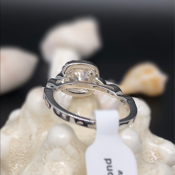 Moissanite ring set with certificate - Picture 9 of 15